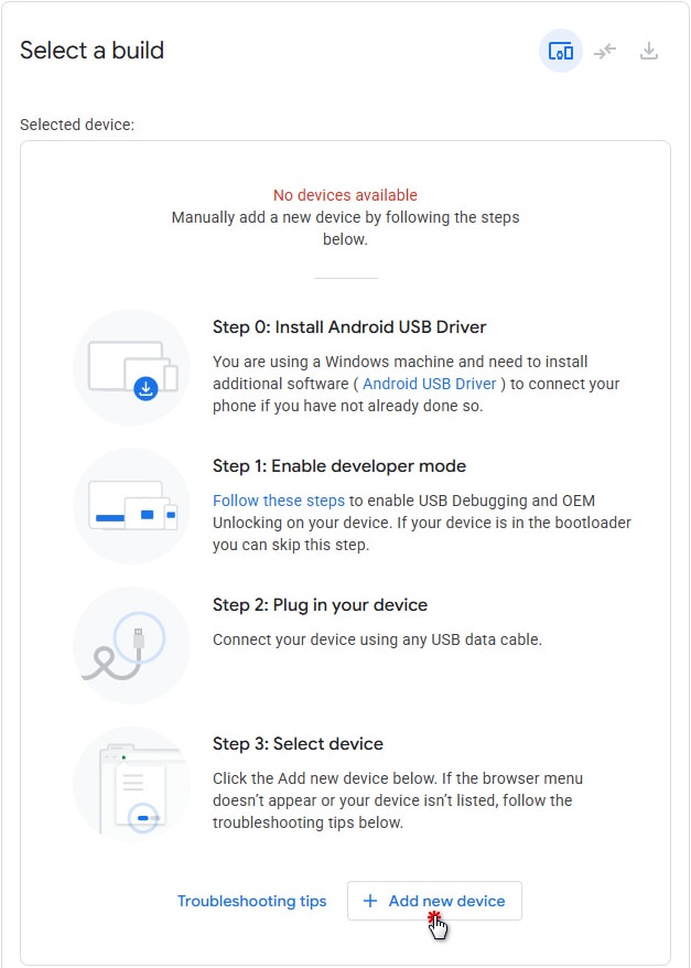 Android Flash Tool 使用教學:網頁版 Pixel 刷機工具操作記錄 - 第3張圖