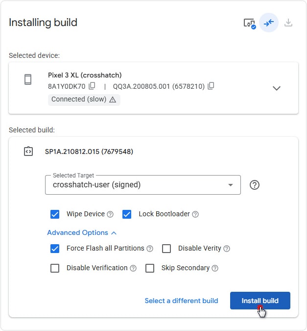 Android Flash Tool 使用教學:網頁版 Pixel 刷機工具操作記錄 - 第7張圖