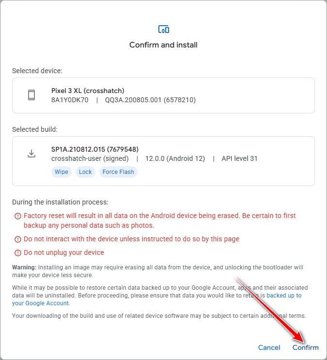 Android Flash Tool 使用教學:網頁版 Pixel 刷機工具操作記錄 - 第8張圖