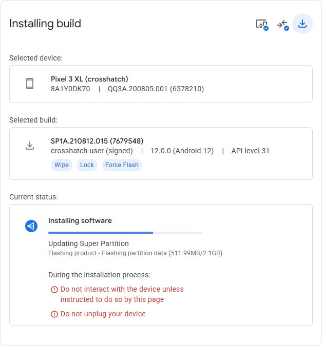 Android Flash Tool 使用教學:網頁版 Pixel 刷機工具操作記錄 - 第11張圖