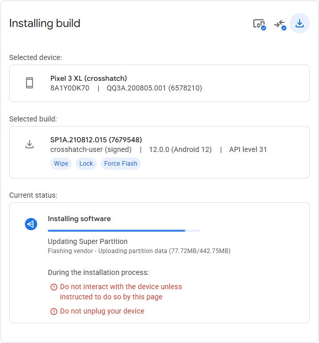 Android Flash Tool 使用教學:網頁版 Pixel 刷機工具操作記錄 - 第12張圖